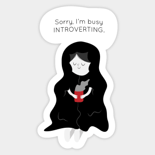 Busy Introverting Sticker